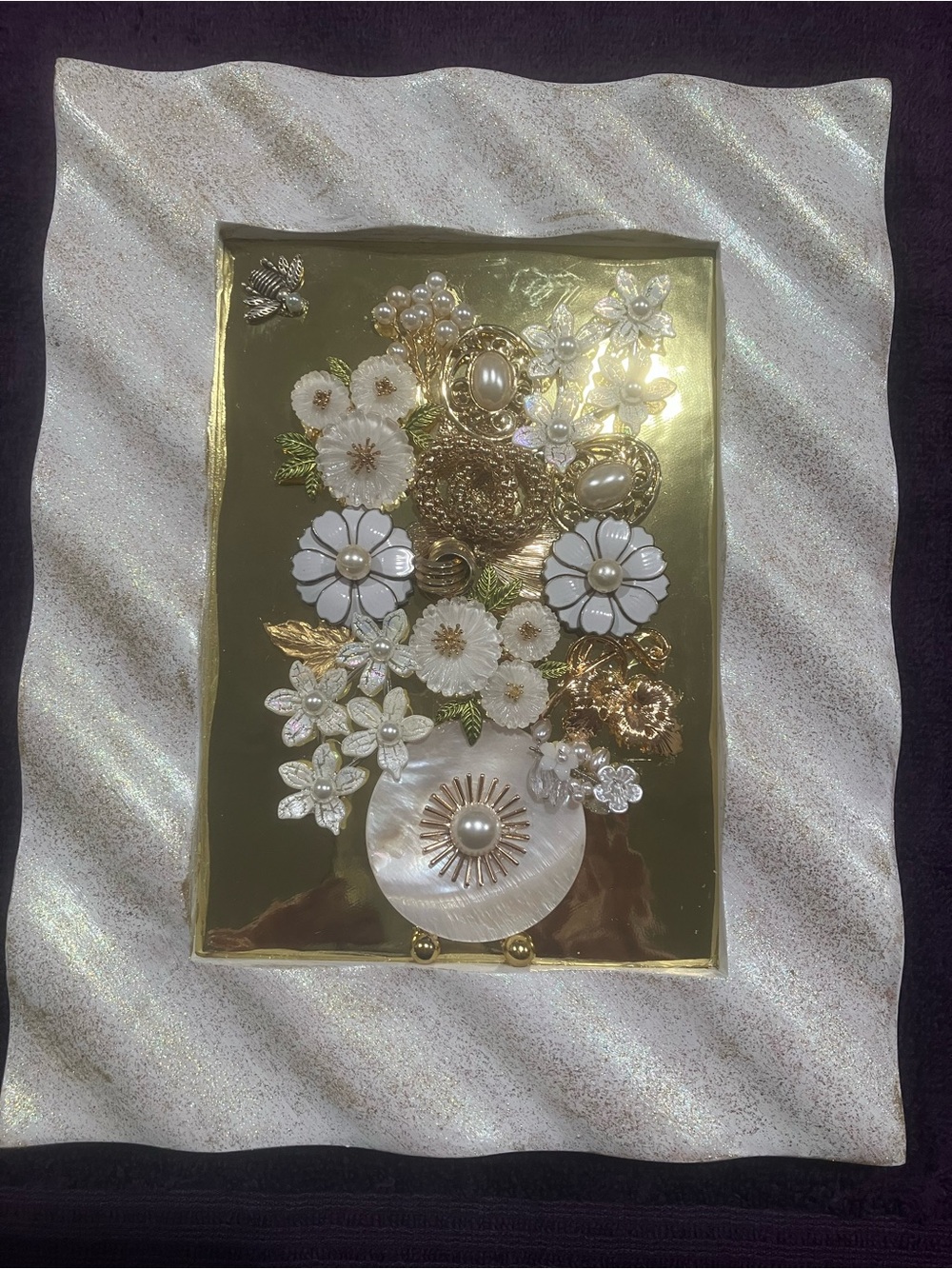 FRAMED JEWELRY ART HOME DECOR AND GIFTS.  Lots of BLING!